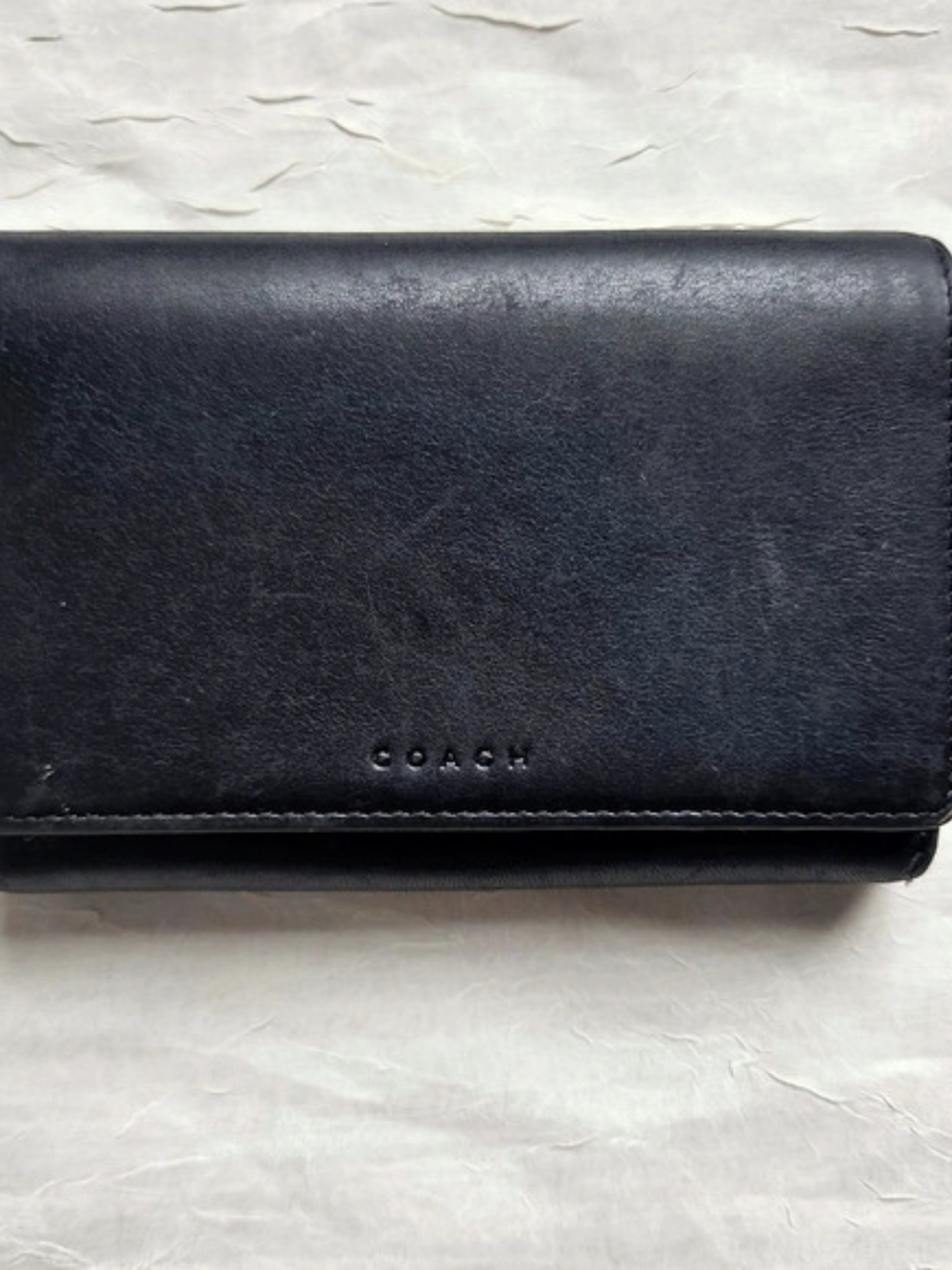 Coach Black Leather Bifold Wallet